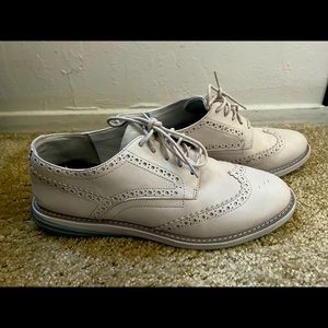 COLE HAAN Zerogrand Womens Taupe Oxford Shoe SZ 9.5B